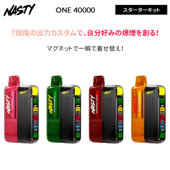 NASTY ONE 40000 スターターキット 1100mAh 30W 【Vapesourcing】