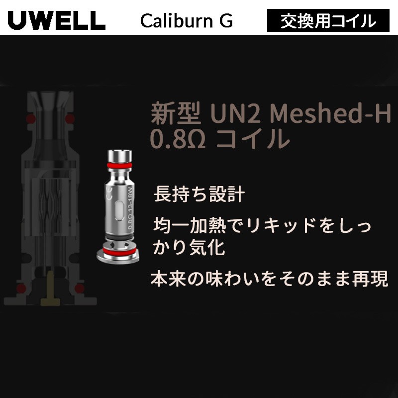 uwell caliburn g コイル 使い方