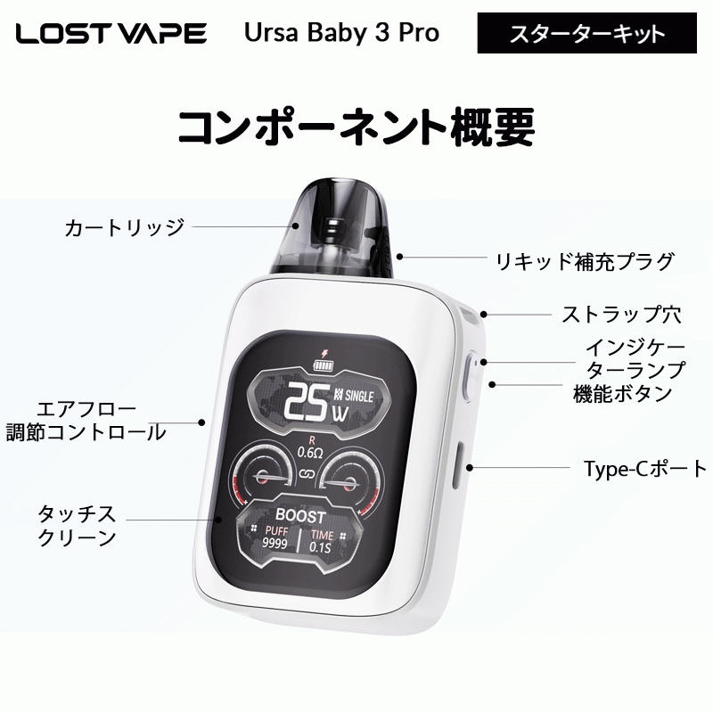 lost vape ursa baby 3 pro スターターキット おすすめ