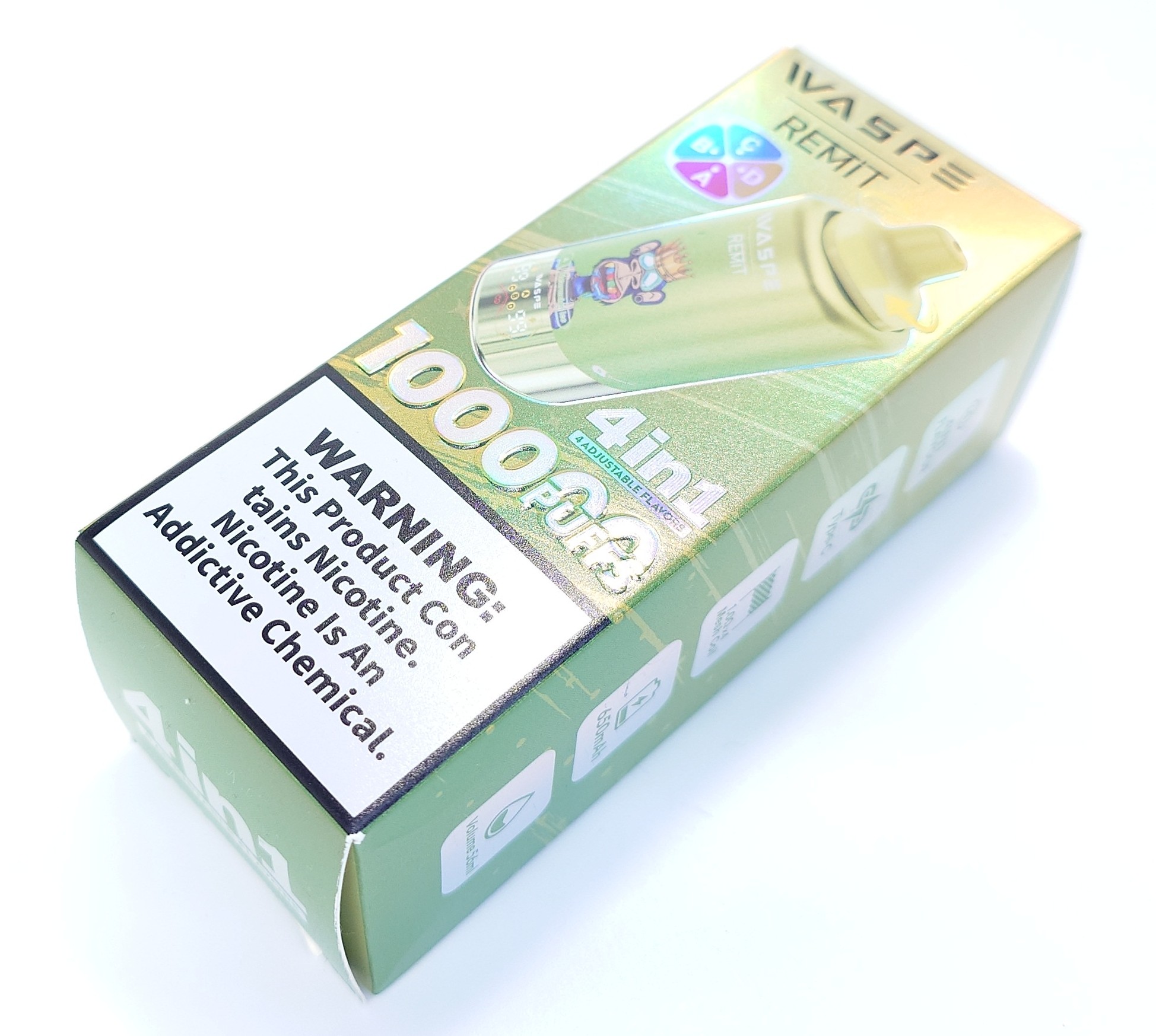 WASPE & Remit 100000 4-in-1使い捨て電子タバコレビュー