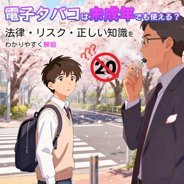電子タバコは未成年でも使える