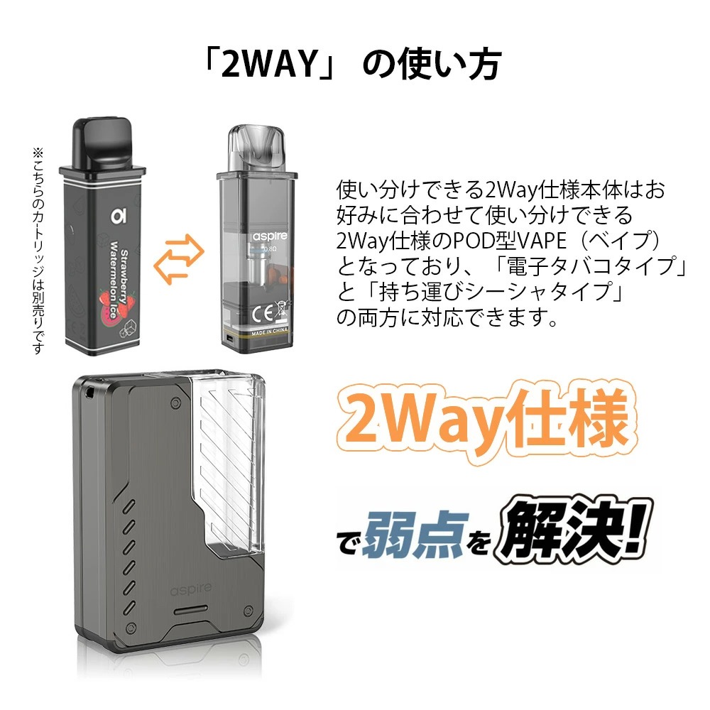簡単 aspire gotek pro アスバイアポッドキット