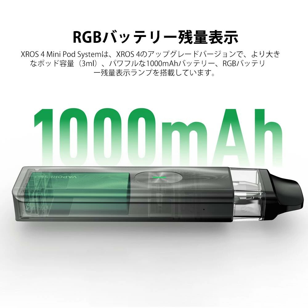 vaporesso xros 4 mini スターターキット 初心者向け